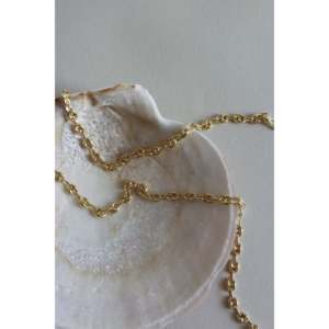Collar de Cadena Marinera Acolchada de Moda en Oro de 14k con Diamantes y Perlas, Bañado en Rodio, para Regalo de Boda o Compromiso - Product Image 1