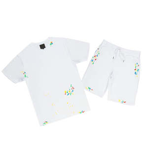 Meilleure vente Ensemble short d'été sur mesure pour hommes Design décontracté imprimé quantité minimale de commande bas Marque privée entièrement personnalisée - Product Image 1