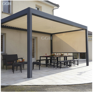 KAKADU Piscina al aire libre Pérgola Baivilla Louvre Pérgola Sistemas <span class=keywords><strong>con</strong></span> ventanas y persianas Aluminio Acrílico - Product Image 5