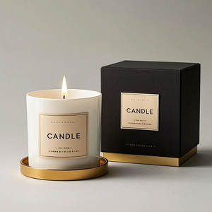 Tube de papier rond cylindrique de luxe pour emballage de bougie parfumée, boîte de pot de bougie d'aromathérapie avec logo personnalisé, bougie en <span class=keywords><strong>carton</strong></span> de qualité supérieure - Product Image 3