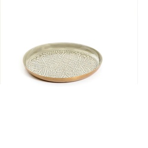 Plateau de finition en émail de haute vente au design attrayant Snacks sur mesure Plateau en métal de service sucré Plateau de service de forme personnalisée - Product Image 1