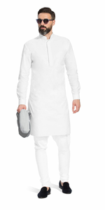Shalwar Kameez Traditionnel Pakistanais Respirant pour Hommes, Tenue Décontractée, Vêtements Ethniques, Costumes Nationaux - Product Image 4