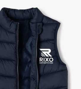 Blouson matelassé léger et isolé pour homme, col montant, fermeture éclair, en toile unie, avec logo frontal, idéal pour l'hiver (OEM) - Product Image 5