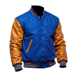 Hip Hop Style High Street Baseball Vestes Printemps Letterman Varsity Bomber Coat avec col montant Streetwear Étudiant Manteau - Product Image 1