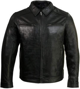Spring <b>Men's</b> Casual Outdoor <b>Light</b> Weight Custom Made <b>Waterproof</b> Stand Collar Zipper High Street Leather Sports <b>Jackets</b> - Product Image 5