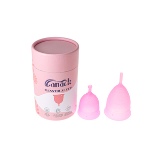 Coppetta mestruale pieghevole in silicone di qualità medica riutilizzabile con tazza d'epoca di nuovo Design all'ingrosso - Product Image 1