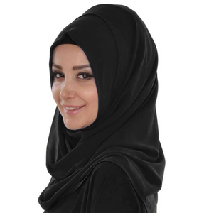 Moderno lujoso marroquí Georgette Kaftan bordado de cuello alto de manga larga a prueba de sol Hijab diseñador ropa modesta para musulmanes - Product Image 3