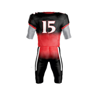 Ensemble d'uniformes de football américain à séchage rapide de haute qualité Taille XL Techniques de couleur unie sublimée Différents styles Pantalon Plus Size - Product Image 3