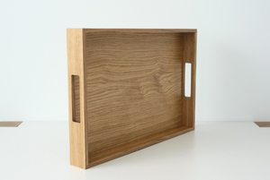 Bandeja para servir de madera rústica hecha a mano, Plato decorativo rectangular único con asas, tamaño personalizado para cocina, uso doméstico, el mejor precio - Product Image 2