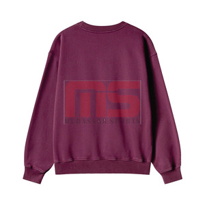 Sweat-shirts basiques en coton mélangé les plus vendus pour hommes, logo personnalisé, pull à manches longues, molleton en tissu éponge français, broderie 3D, ODM - Product Image 2