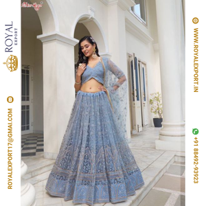 Royal Export Surat Nouvelle Collection Lehenga Traditionnelle Belle Conception Séquence Travail Robe Mariages Fêtes Disponibles - Product Image 5