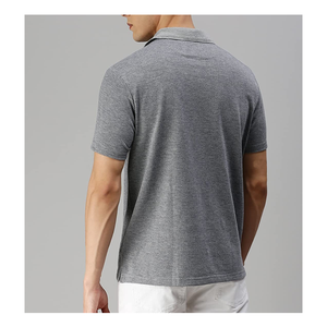 Camiseta lisa de alta calidad 52% poliéster 48% algodón, Polo de manga corta para entrenamiento de senderismo y caza, venta al por mayor - Product Image 2