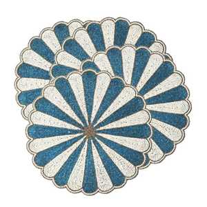 <b>Beaded</b> embroidery <b>placemat</b> Glass <b>beaded</b> <b>placemat</b> bead <b>placemat</b> - Product Image 2