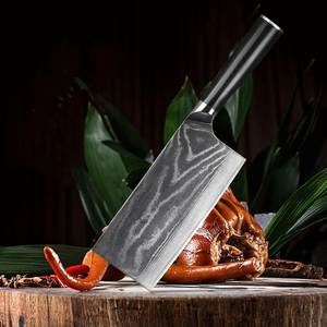 2023, superventas, cuchillo de cocina de acero de Damasco, cuchillo con mango de madera rosa para Chef, carnicero con rendimiento de corte de alta calidad - Product Image 4