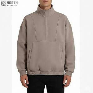 Sweat-shirts et pulls d'hiver pour hommes, logo personnalisé en relief 3D, polaire anti-froissement, pull à col rond vintage de haute qualité - Product Image 1