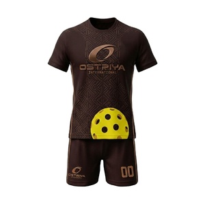 T-shirt unisexe à manches courtes et col rond pour homme, 100 % polyester, séchage rapide, imprimé par transfert thermique, idéal pour le pickleball estival - Product Image 1