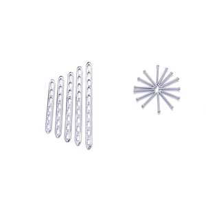 Ensemble de plaques tubulaires métalliques vétérinaires, un tiers, 25 pièces, avec 3 vis LCP de 5 mm, 100 pièces, implants orthopédiques, manuel - Product Image 5