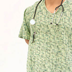 เครื่องแบบพยาบาลสำหรับผู้ป่วยผ้าโพลีเอสเตอร์/ ผ้าฝ้ายถักสบาย - Product Image 3