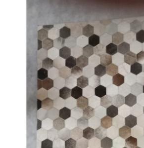 Venta caliente Premium hecho a mano Hair-on cuero Saddle Pads Patchwork alfombra diseño directo al por mayor del fabricante - Product Image 2