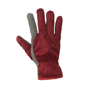 Gants de sécurité en cuir synthétique gris et noir, flexibles, pour travaux mécaniques et de couture, fabrication artisanale, prix bas - Product Image 1