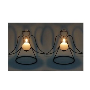 Bougeoirs modernes minimalistes en métal pour bougies chauffe-plat, coniques et cylindriques, idéaux pour la décoration de la maison, du bureau et de la chambre à coucher - Product Image 4