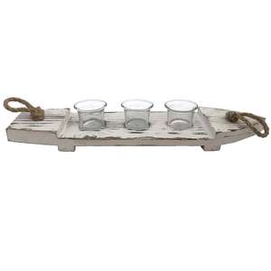 Wrought Iron Black Metal 7 <b>Tealight</b> <b>Candle</b> Holder - Product Image 6