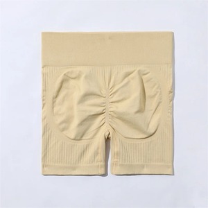 Yoga Set Ribbed Sports Bra Drawstring Crop <b>Top</b> Breathable Front Sportswear Mid <b>Waist</b> Half Sleeve Workout Fitness Suit Gym - Product Image 6