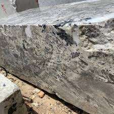 Losa de Piedra Gris Acero del Norte con una Mezcla de Remolinos Blancos, Grises y Negros, Diseño Moderno para Decoración de Pisos de Sala de Estar - Product Image 3