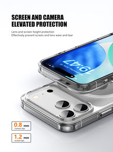 Amor Sport Étui de protection magnétique anti-empreintes digitales anti-rayures mince transparent dur PC antichoc pour 17 Plus Handodo - Product Image 4