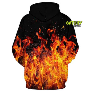 ผู้ผลิตเสื้อผ้าสั่งทำเสื้อฮู้ดดี้โอเวอร์ไซส์ผ้าฟลีซหนา 100% ผ้าฝ้าย พร้อมลายสกรีนและพิมพ์นูน 3 มิติ - Product Image 2