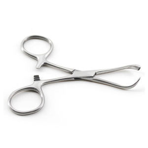 High Quality Manual Body <b>Piercing</b> Stainless Steel Tools Pennington Forceps Slotted Lock Clamp Type Reusable General Surgery Use - Product Image 5