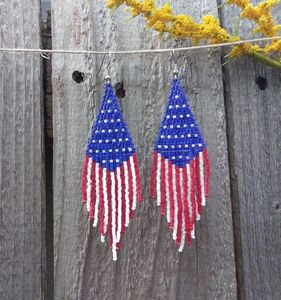 Bestone Boucles d'oreilles pendantes colorées pour femme Design ethnique tendance Diamant Perle Mariage Toute inspiration Afrique 'Cute. PAR HF CRAFTS - Product Image 6