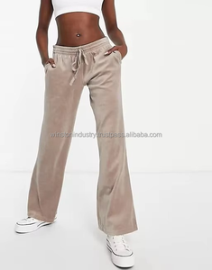 Pantalon en velours Valor au design optimal 2026 pour femme, respirant, vente en gros, coupe ajustée, confortable, taille élastique avec cordon de serrage - Product Image 6