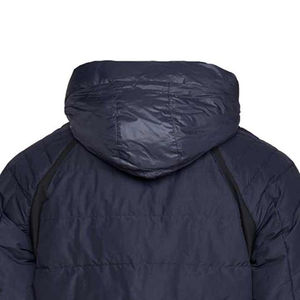 Chaqueta Acolchada Negra Personalizada para Hombre, Unisex, Talla Grande, Tejido de Lona, Grosor Delgado, Cuello Alto, Logotipo Frontal, Alta Calidad - Product Image 6