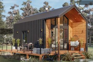 1 chambre, 1 salle de bain, maison moderne/cabine/joint debout/26'X18' pour Airbnb/<span class=keywords><strong>location</strong></span> à court terme - Product Image 2