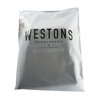 Sac à fermeture éclair vêtements PE EFrosted soins de la peau écologiques sac à fermeture éclair t-shirt Logo en plastique t-shirt givré sac à provisions