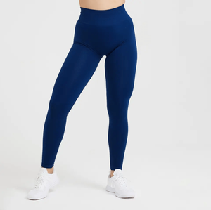 PromotionGym Sport Leggings femmes Fitness taille haute contrôle du ventre séchage rapide sans couture Yoga pantalon entraînement Scrunch bout à bout Leggings - Product Image 3