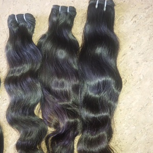 Pure Virgin Indian Super Wave Hair Weaving Extension 8-30 pulgadas Soft Remy Hair Hand Feeling Materia prima Extensiones de cabello humano - Product Image 1