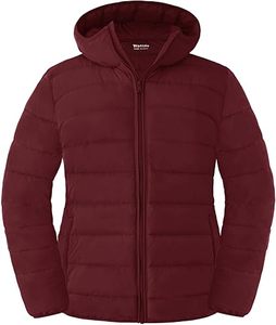 Vestes légères pour femmes grandes tailles, veste matelassée chaude à fermeture éclair intégrale avec capuche - Product Image 6