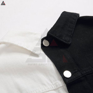 Oem Service 100% Cotton Canvas Thin <b>Denim</b> <b>Jacket</b> High Quality Breathable <b>Lightweight</b> Front Logo Street Casual Men's Custom - Product Image 3