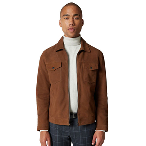 Chaquetas de Cuero para Hombre de Alta Calidad, Transpirables, de Moda, Estilo Bomber, en Gamuza y Lona, de la Fábrica de Cuero de Pakistán - Product Image 2