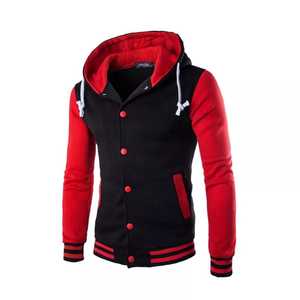 Chaqueta universitaria para hombre Letterman Baseball American College University Hoodie Coat - Product Image 3