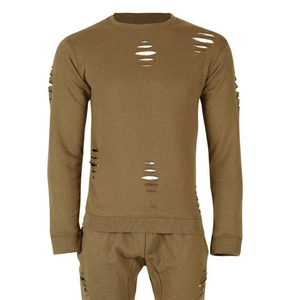 Reasonable Price Mens <b>Distressed</b> Tracksuit High Quality 100% Cotton Quick Dry Breathable Design for Adults <b>Distressed</b> Tracksuits - Product Image 2