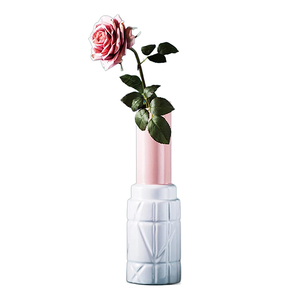 แจกันดอกไม้เซรามิกรูปลิปสติกสำหรับตกแต่งโต๊ะในบ้านและโรงแรมทรงลิปสติกหรูหราทันสมัยและเป็นมิตรต่อสิ่งแวดล้อม - Product Image 6