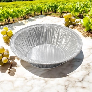 Plateau rond en aluminium de 45ml jetable en aluminium pour la cuisson des œufs et des gâteaux Moule à cupcakes Moule en étain pour le barbecue - Product Image 2
