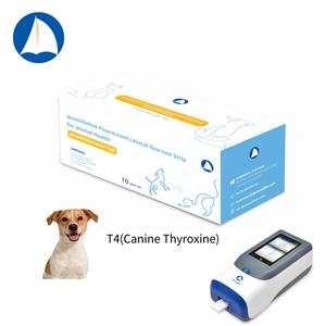 Prix usine DawnSail Kit de test rapide fluorescent vétérinaire POCT <span class=keywords><strong>T4</strong></span> (Thyroxine canine) sur plasma, temps de dosage de 10 minutes pour la thyroïde - Product Image 1