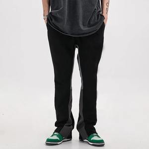 Pantalons de survêtement personnalisés, style streetwear, molleton en tissu éponge français, polyester/coton, style punk, joggings amples pour hommes, hiver, poids lourd - Product Image 4