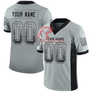 Venta caliente fútbol Jersey transpirable Graffiti patrón de secado rápido XL venta al por mayor fútbol americano Jersey con OEM - Product Image 1