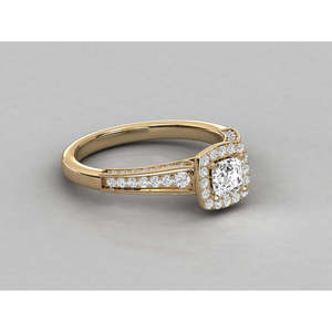 Anillo Solitario de Oro de 14K para Mujer con Diamante Cultivado en Laboratorio - Product Image 6