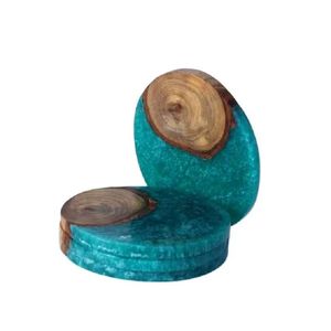 White and <b>Black</b> Round <b>Resin</b> Wood Coaster for Home Wholesale Acacia Wood and <b>Epoxy</b> <b>Resin</b> Coasters Wooden <b>Resin</b> Edge Coaster - Product Image 6